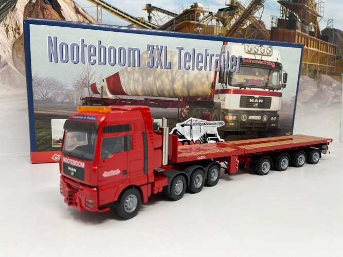 Mercedes Benz Actros Nooteboom – Conrad 66139, Miniature Camion, Neuve En Boîte